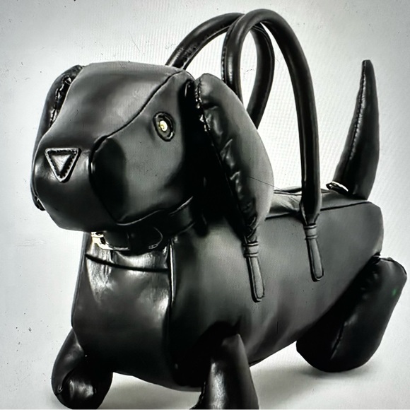 Black Dog-Shaped Crossbody Bag - Picture 2 of 12